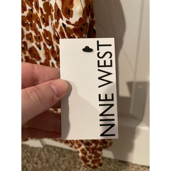 Nine West Printed Sleeveless Blouse Size Large - Picture 5 of 6